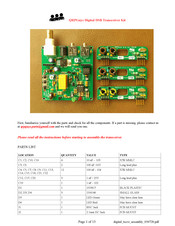 QRPGuys DSB Digital Transceiver Kit Manual