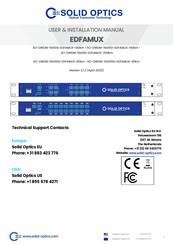 Solid Optics SO-DWDM-10x10G-EDFAMUX-140km User & Installation Manual