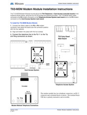 Mircom TX3-MDM Installation Instructions