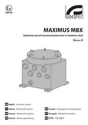 Videotec MAXIMUS MBX Instruction Manual