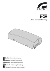 Videotec HGV Instruction Manual