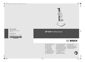Bosch Professional DP 500 Original Instructions Manual