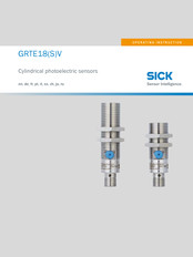 SICK GRTE18S V Series Operating Instructions Manual