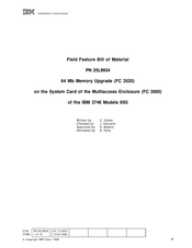 IBM 9X0 Installation Instructions Manual