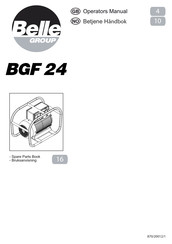 Belle BGF 24 Operator's Manual