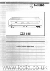 Philips CDI 615 Technical Documentation Manual