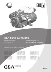 GEA Bock EX-HGX66e/1540-4 Assembly Instructions Manual
