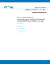 Atmel SAM4 Series Application Note
