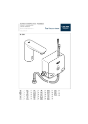 Grohe EUROECO COSMOPOLITAN E + POWERBOX 36 384 Manual