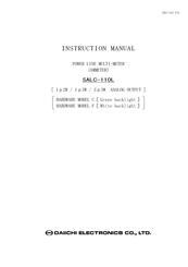 Daiichi Electronics SALC-110L Instruction Manual
