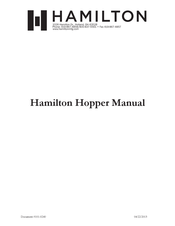 Hamilton Hopper HSH Manual