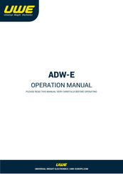 UWE ADW-3000E Operation Manual