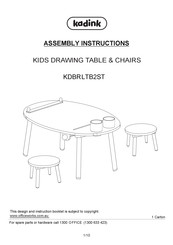 Officeworks kadink KDBRLTB2ST Assembly Instructions Manual