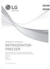 LG GW-F439 Series Owner's Manual