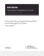 NETGEAR GS408EPP Hardware Installation Manual