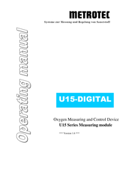 METROTEC U15-DIGITAL Operating Manual