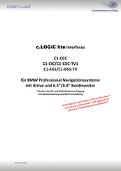 Caraudio-Systems c.LOGiC lite C1-CXC-TV1 Manual