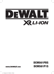 Krudt Smuk Bliv overrasket Dewalt DCM561PBS Manuals | ManualsLib