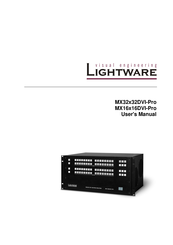 Lightware MX16x16DVI-Pro User Manual