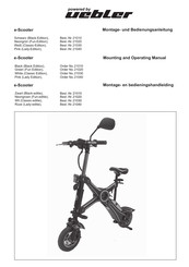 Uebler e-Scooter Series Mounting And Operating Manual
