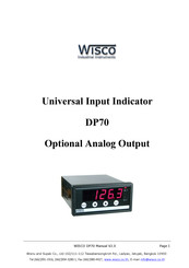 Wisco Industries DP70 Manual