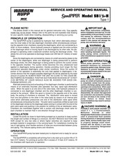 Idex Warren Rupp SandPIPER SB1 1/2-H Service And Operating Manual