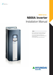 Hyundai Electric N800 Series Installation Manual