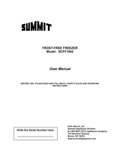 Summit SCFF1842 User Manual