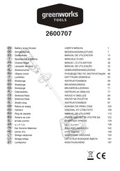 GreenWorks Tools 2600707 User Manual