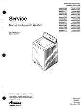 Amana Speed Queen PAWM393W2 Service Manual