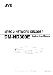 JVC DM-ND300E Instruction Manual