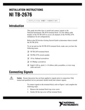 National Instruments TB-2676 Installation Instructions