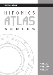 Audio Design Hifonics Atlas AS6.2C Installation Instructions Manual