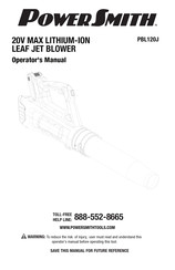 PowerSmith PBL120J Operator's Manual