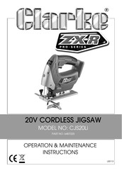 Clarke CJS20Li Operation & Maintenance Instructions Manual