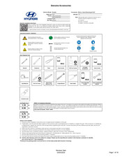Hyundai L0F62 AU000 Quick Reference Manual