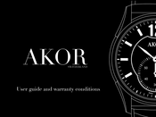 AKOR Black Dune User Manual And Warranty Conditions