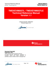 Texas Instruments eInfochips TMDXEVM6657LE Technical Reference Manual