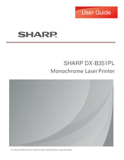 Sharp DX-B351PL User Manual