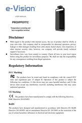 EL.MO. Spa e-Vision PROIPF01TC User Manual