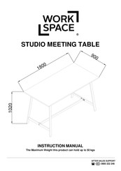 Work Space STUDIO MEETING TABLE Instruction Manual