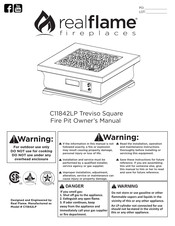 RealFlame Treviso Square C11842LP Owner's Manual