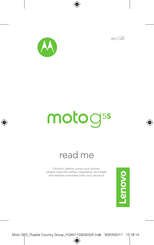 Lenovo Moto G5S Read Me