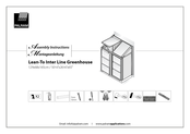 Palram Lean-To Inter Assembly Instructions Manual