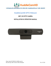 HuddleCamHD HC-EPTZ-NDI Installation & Operation Manual