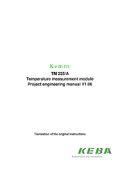 Keba Kemro TM 225/A Project Engineering Manual