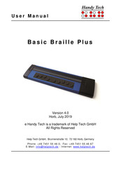 Handy Tech Basic Braille Plus User Manual