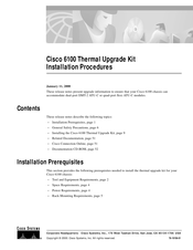 Cisco 6100 Installation Procedures Manual