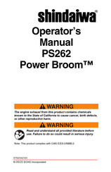 Shindaiwa PS262 Operator's Manual