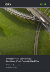 Unify Wireless Service Gateway WSG Administrator Documentation
